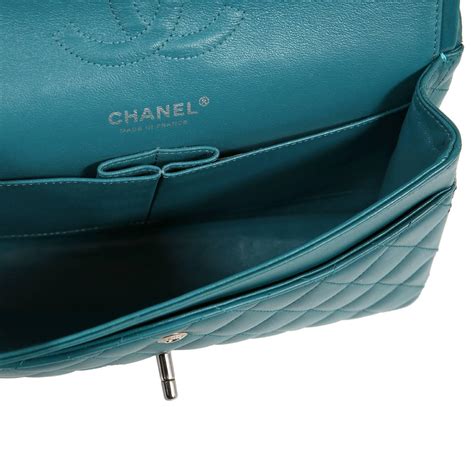 chanel bag teal